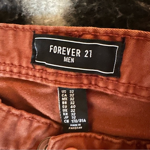 Forever21 Jeans rust terracota Size 32 Men - Picture 3 of 9